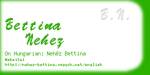 bettina nehez business card